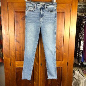 We The Free High Rise 29 Skinny Jeans with Raw Hem Timeless Classic